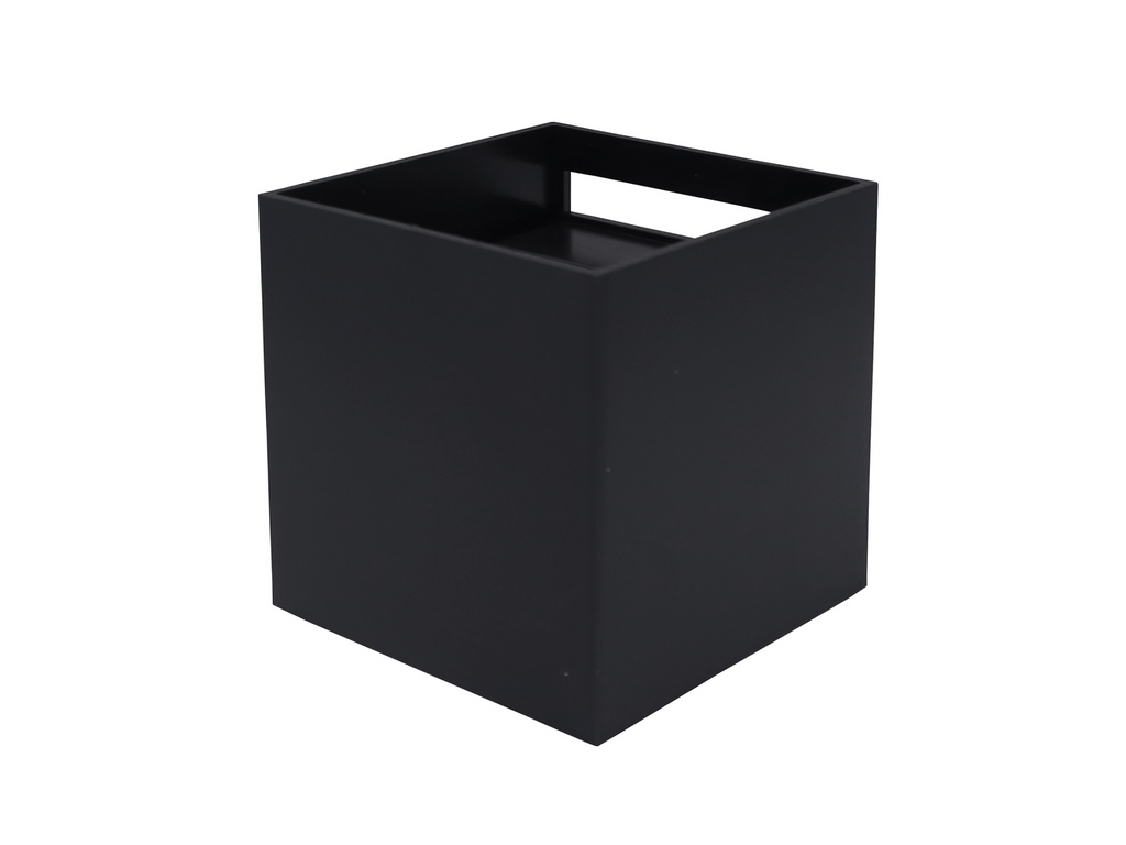 Buitenwandlamp LED 2x3W 4000K IP54 zwart CUBE LITE