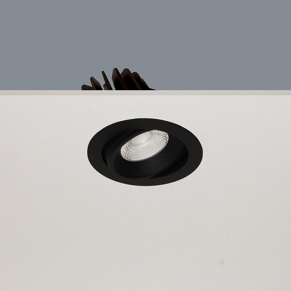 Artdelight Venice 1210 - Inbouwspot - 1045lm - Rond - Richtbaar - Zwart