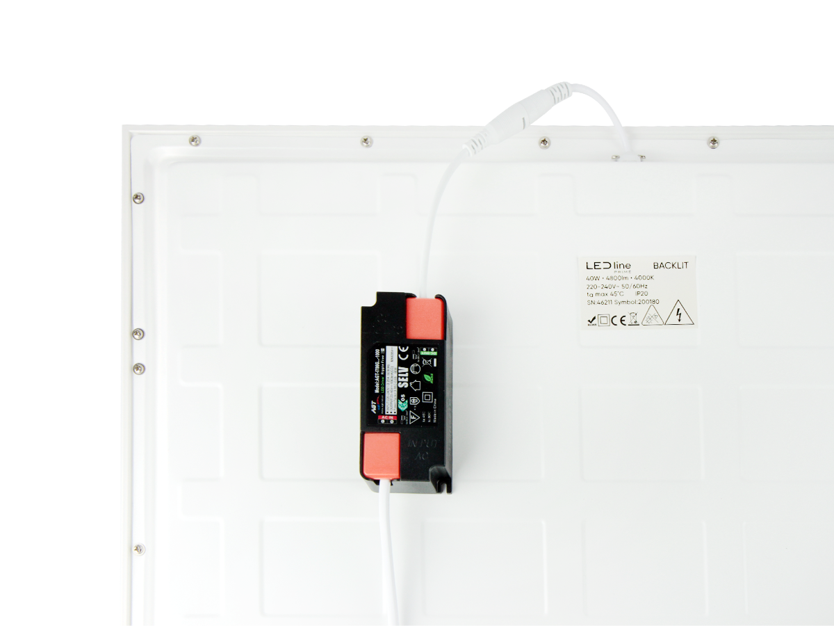 Backlit Paneel 4000K 40W 4800lm IP20 60x60cm wit PRIME noodmodule LAW 3h AT