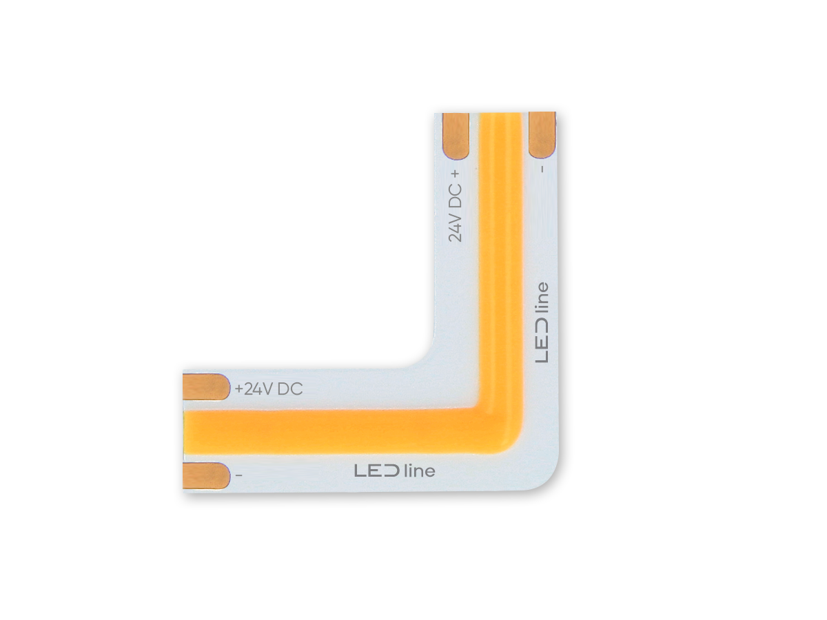 Hoekconnector voor COB LED strips 6500K 8mm 2 pins Type L 11W PRIME
