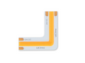 Hoekconnector voor COB LED strips 6500K 10mm 2 pins Type L 14W PRIME