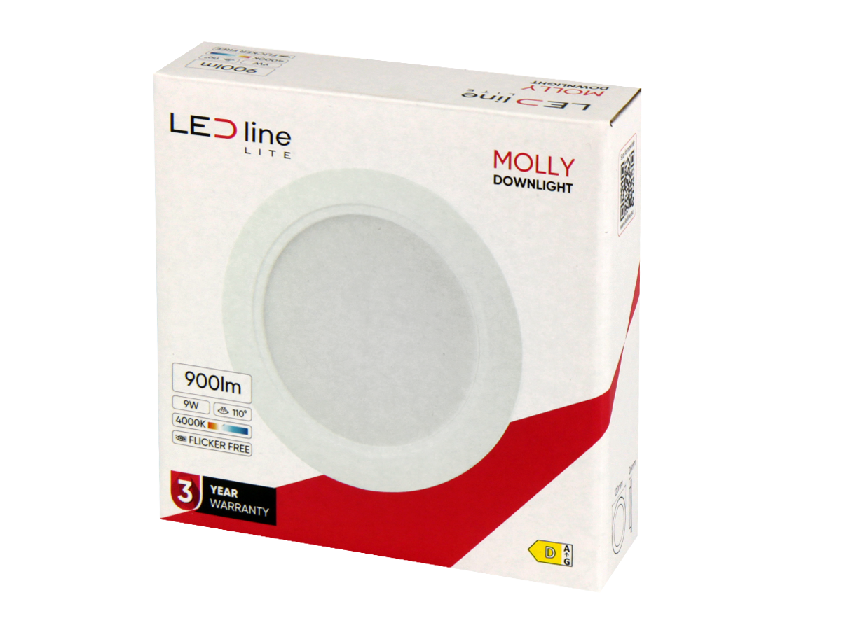 Downlight MOLLY 4000K 9W 900lm rond IP20 Wit LITE