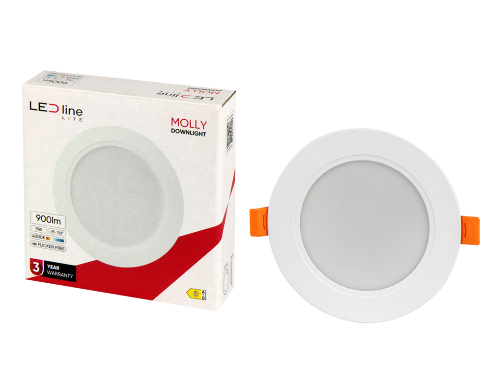 Downlight MOLLY 4000K 9W 900lm rond IP20 Wit LITE