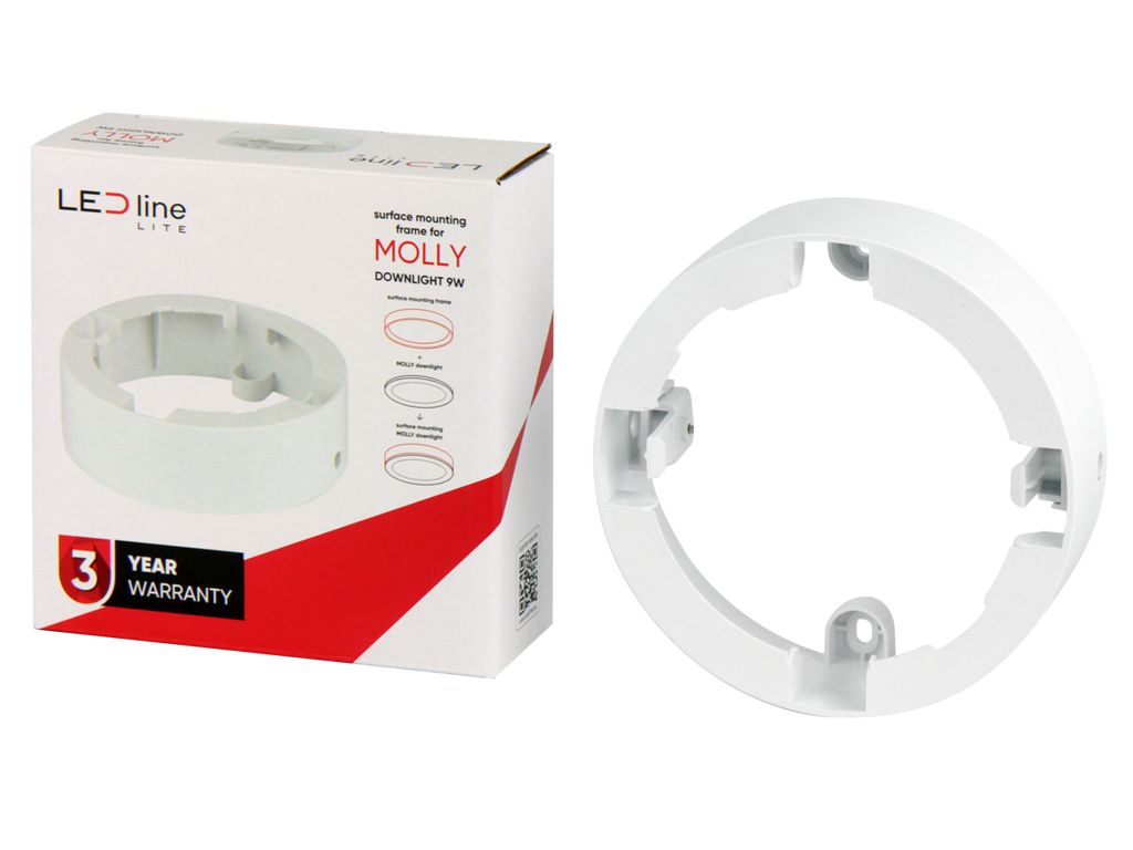 Downlight MOLLY Frame rond voor oppervlaktemontage 9W wit LITE