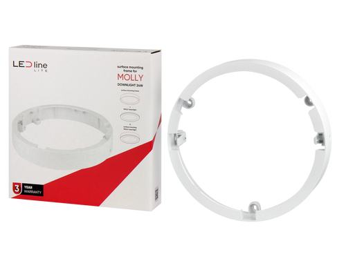 Downlight MOLLY Frame rond voor oppervlaktemontage 24W wit LITE
