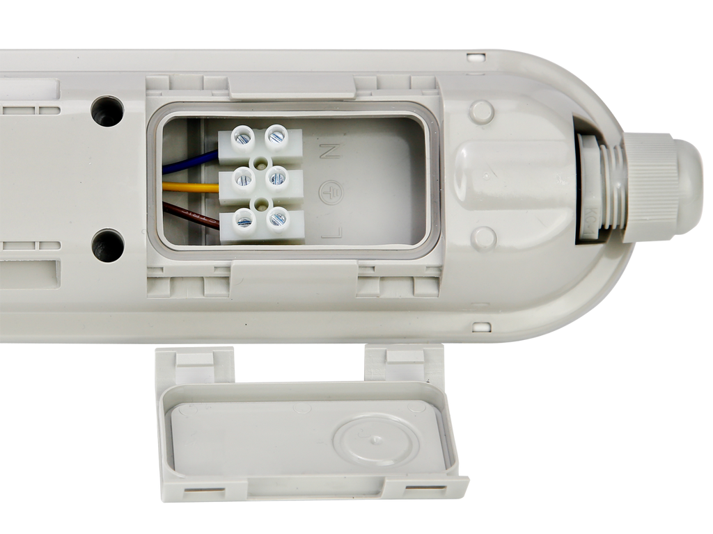 Hermetische armatuur LINKER 4000K 80W 12000lm IP65 150cm grijs PRIME