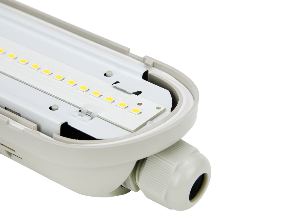 Hermetische armatuur LINKER 4000K 80W 12000lm IP65 150cm grijs PRIME