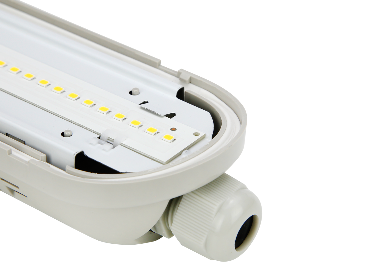 Hermetische armatuur LINKER 4000K 80W 12000lm IP65 150cm grijs PRIME