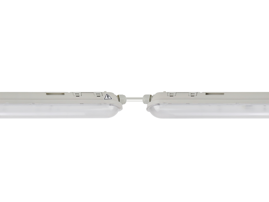 LED line hermetische armatuur LINKER 4000K 80W 12000lm IP65 150cm grijs PRIME noodmodule LAW 3h AT