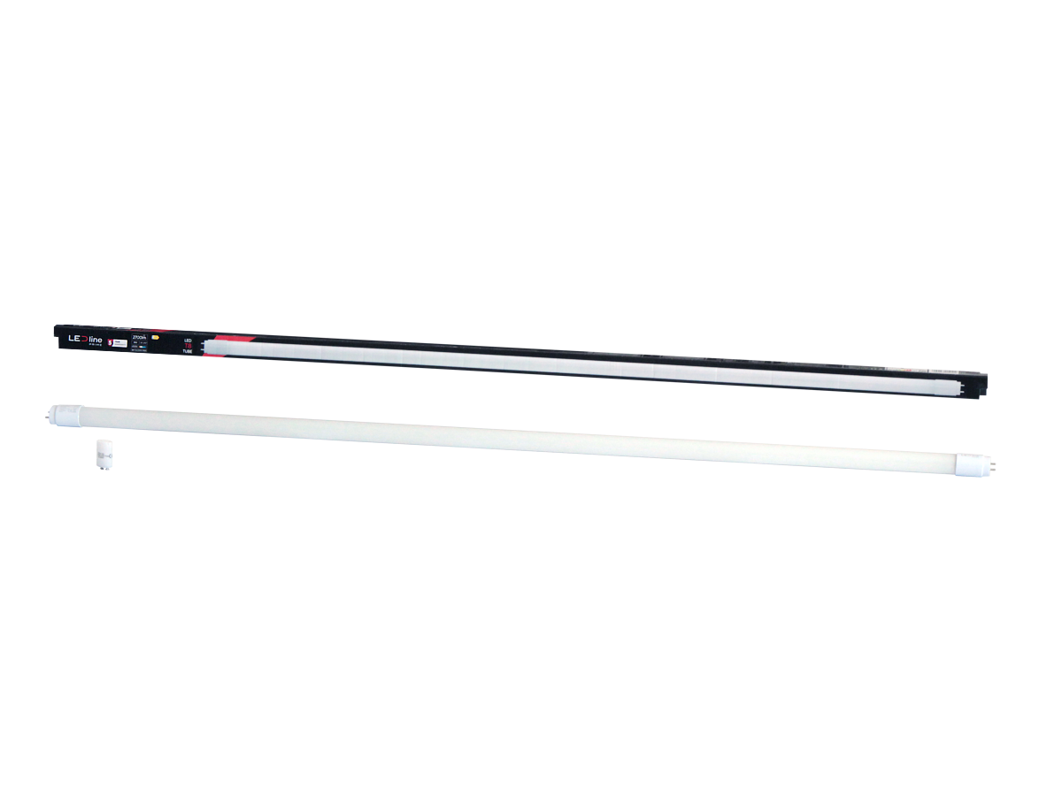 LED-buis T8 G13 4000K 18W 2700lm 230V 270° 120cm Glas PRIME (Zonder brug)