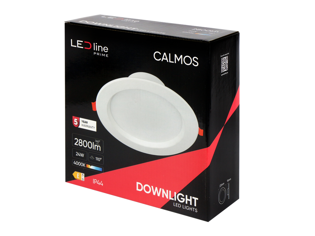 Downlight CALMOS 4000K 24W 2800lm rond IP44 Wit PRIME