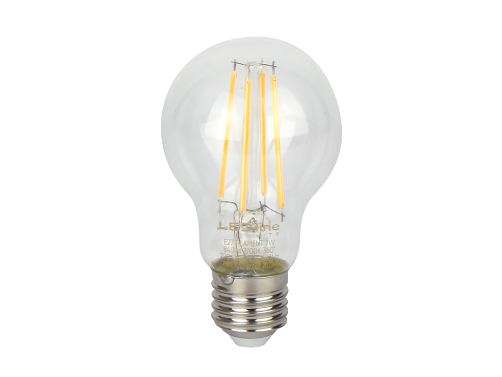 LED-lamp E27 2700K 7W 840lm 230V 360° FILAMENT A60 Glas LITE