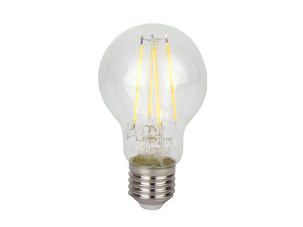 LED-lamp E27 4000K 10W 1200lm 230V 360° FILAMENT A60 Glas LITE