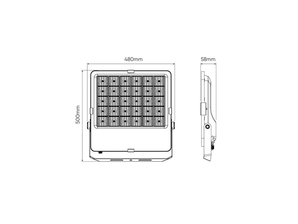 FLOODLIGHT 4000K 400W 56000lm 30° IP66 PRIME