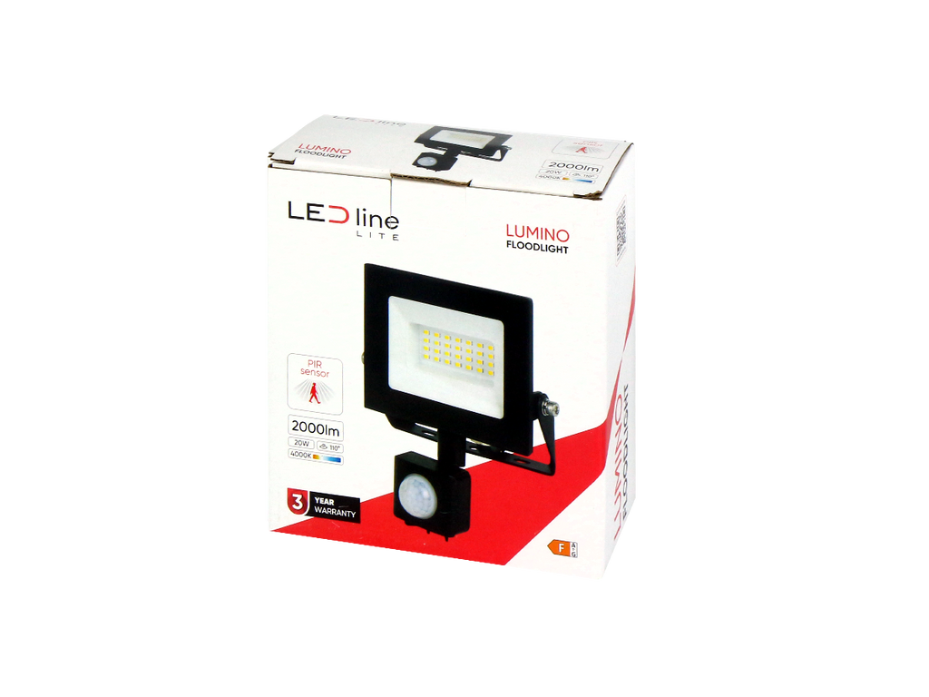 LED line LUMINO 4000K 20W 2000lm 120° IP65/44 LITE bewegingssensor
