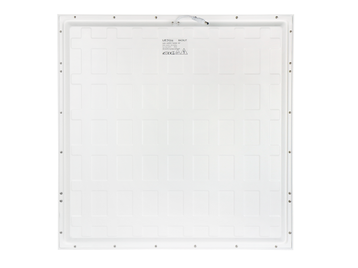 Backlit Paneel 4000K 42W 6300lm IP20 60x60cm wit UGR<19 PRIME DALI