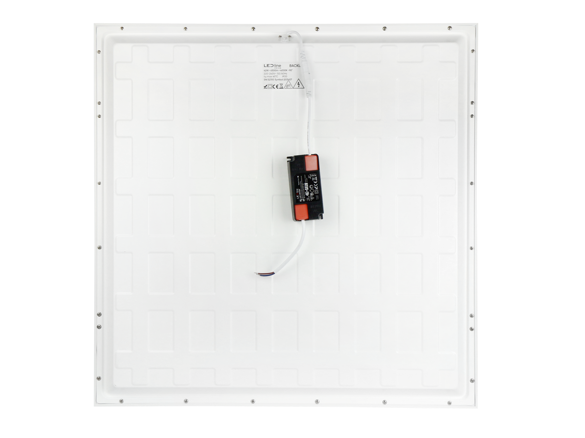 Backlit Paneel 4000K 42W 6300lm IP20 60x60cm wit UGR<19 PRIME noodmodule LAW 3h AT