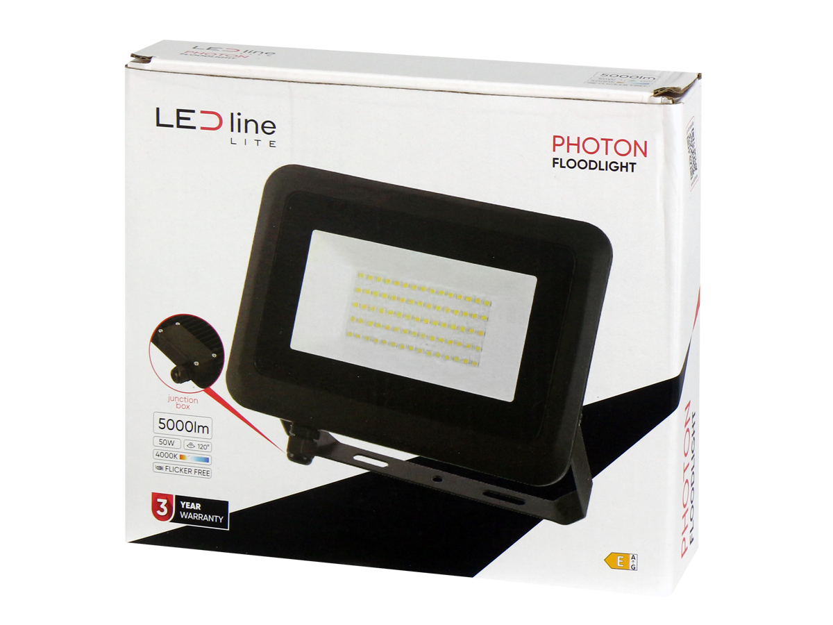 Floodlight PHOTON 4000K 50W 5000lm 120° IP65 LITE