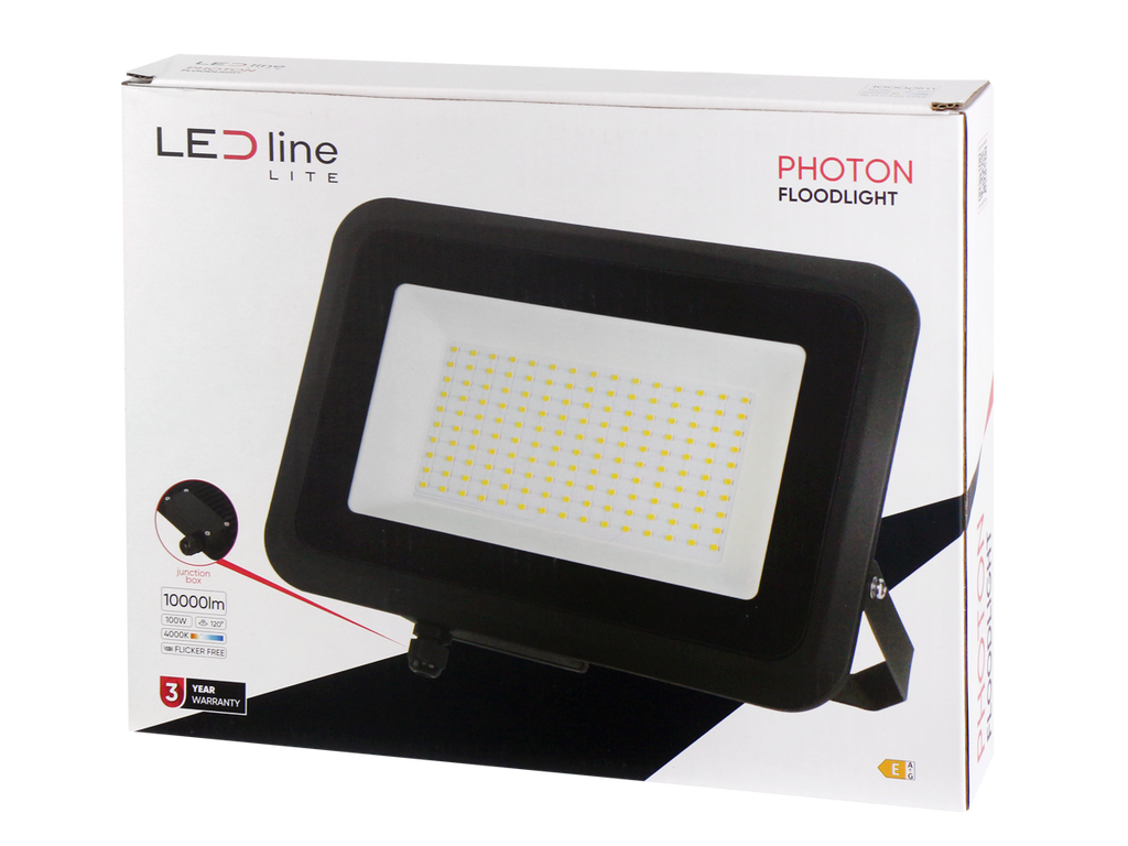 Floodlight PHOTON 4000K 100W 10000lm 120° IP65 LITE