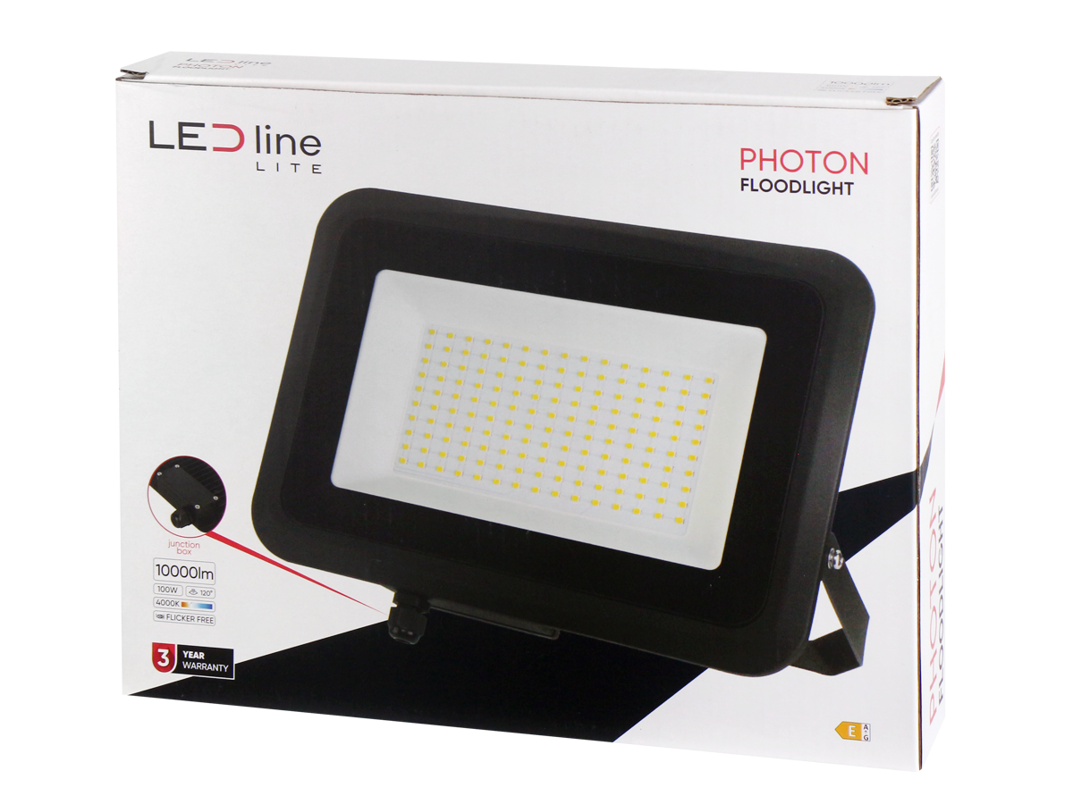 Floodlight PHOTON 4000K 100W 10000lm 120° IP65 LITE