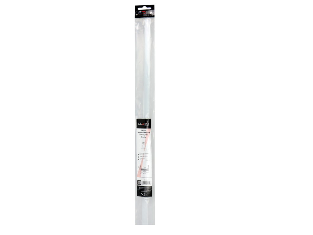 Wit aluminium oppervlak profiel 2m - PRIME set