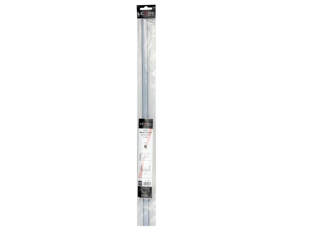 Zwart aluminium oppervlak profiel 2m - PRIME set