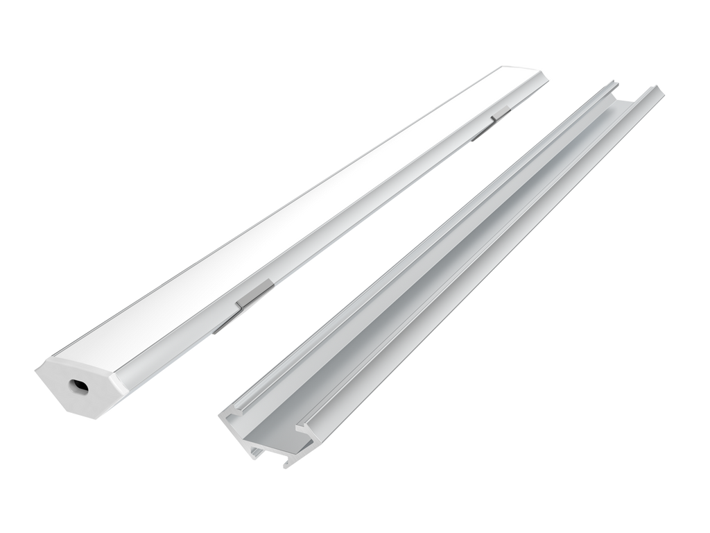Hoekprofiel aluminium zilver 2m - PRIME set