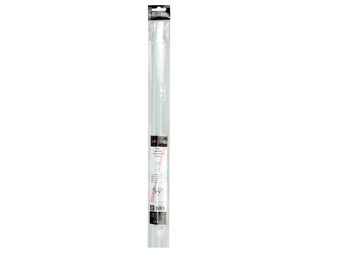 Wit aluminium hoekprofiel 2m - PRIME set