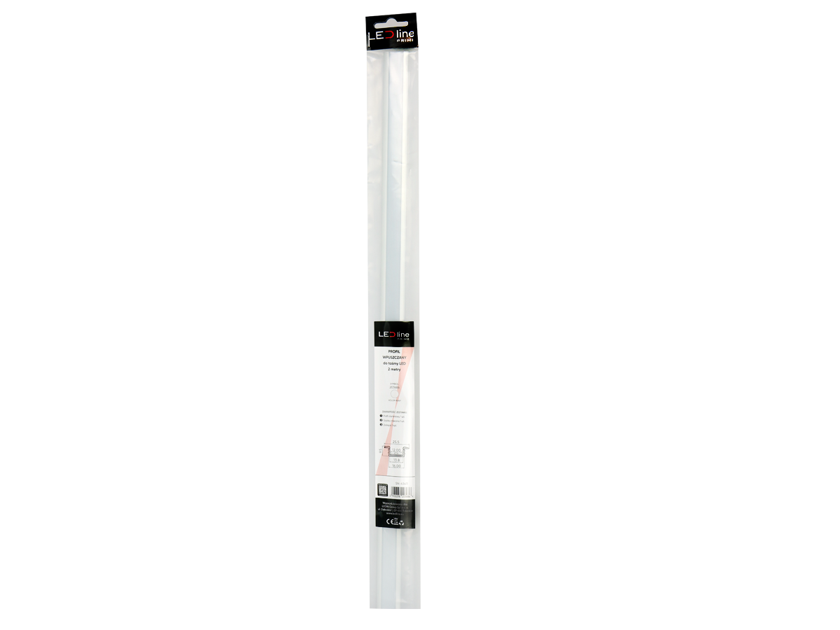 Inbouw aluminium profiel zilver 2m - PRIME set