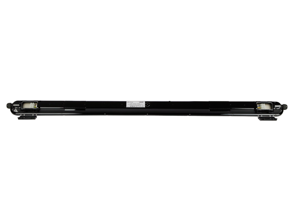 LED line hermetische armatuur LINKER 4000K 40W 6000lm IP65 120cm zwart PRIME noodmodule LAW 3h AT