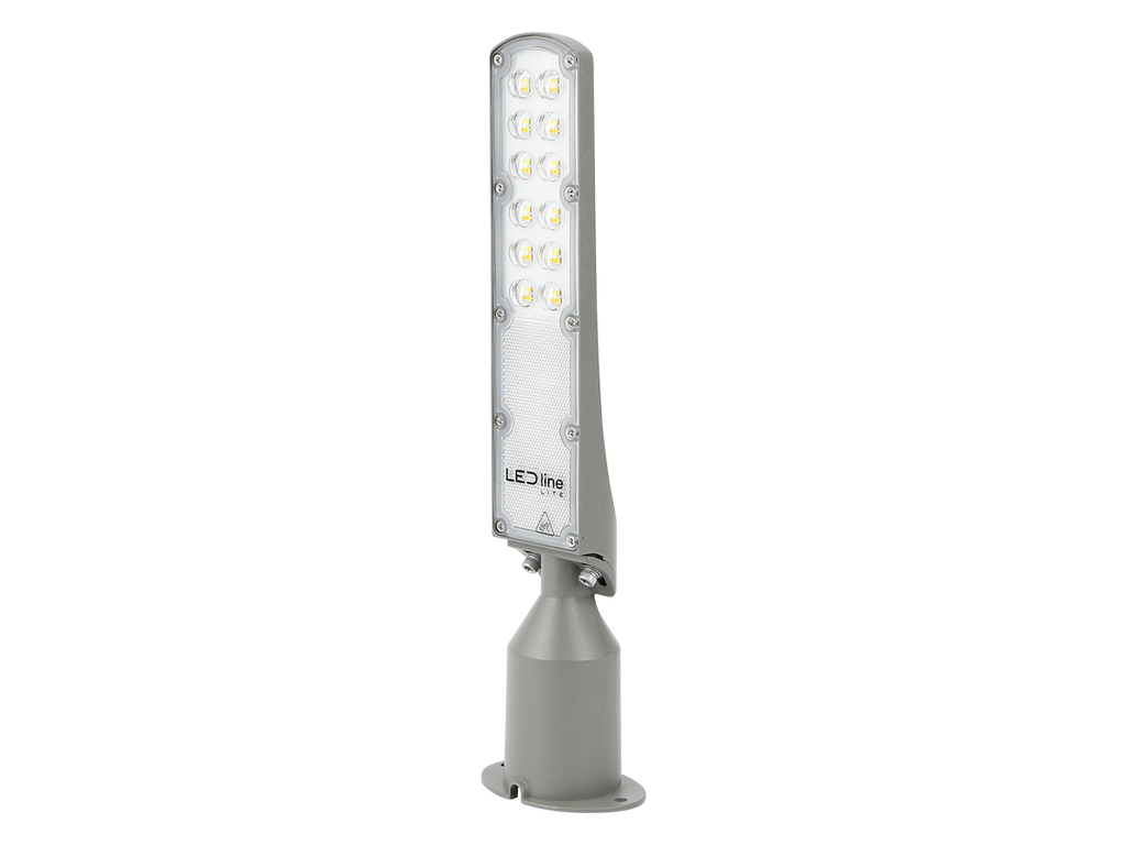 Wegverlichting Armatuur FLAMINGO 4000K 30W 3000lm IP65 grijs LITE