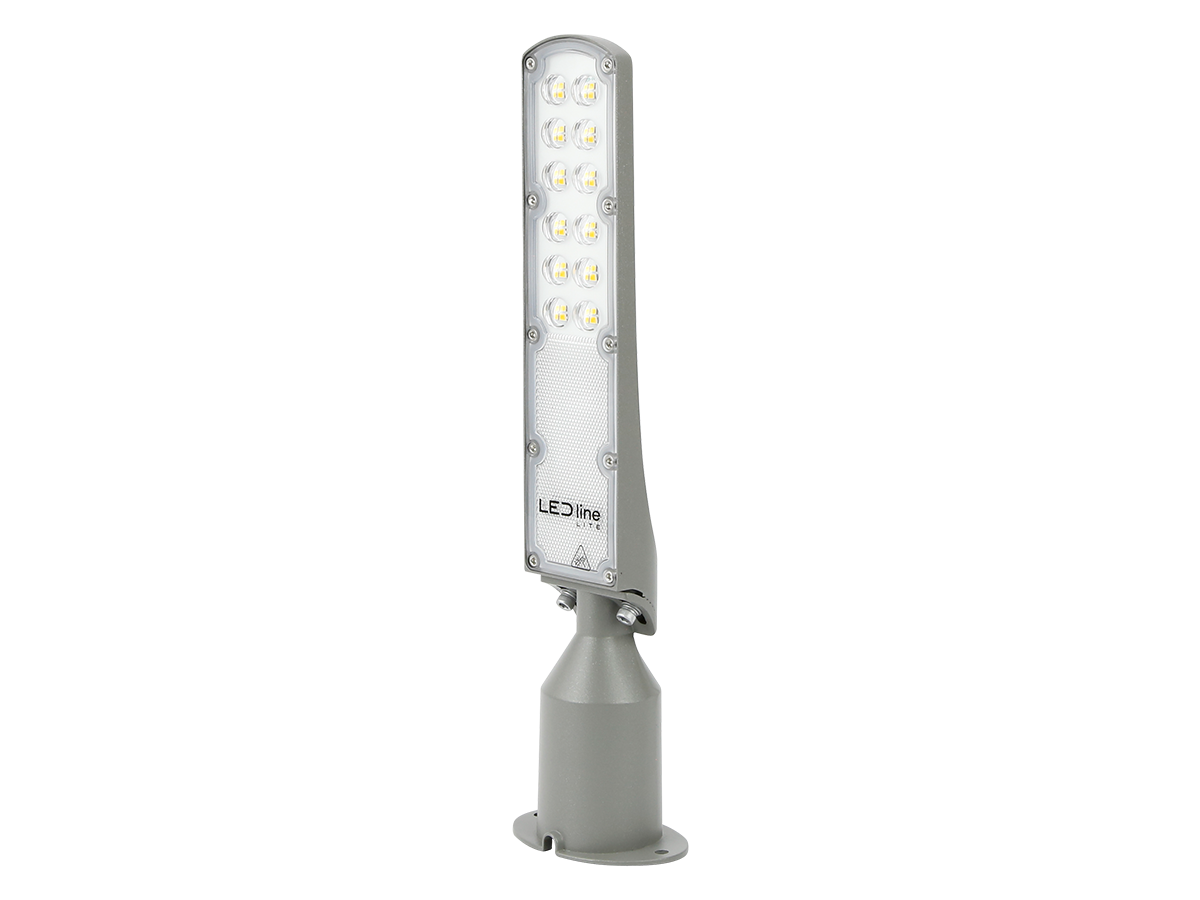 Wegverlichting Armatuur FLAMINGO 4000K 30W 3000lm IP65 grijs LITE