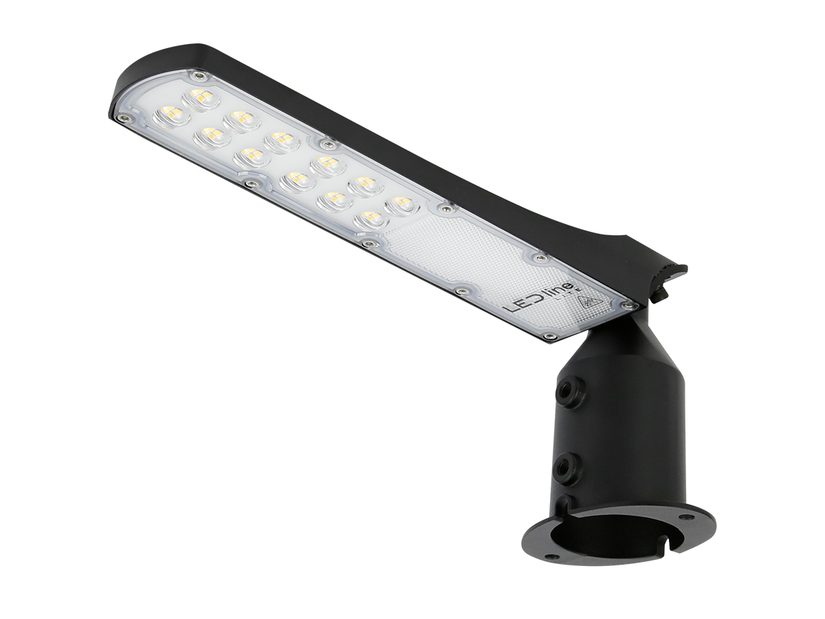 LED line straatarmatuur FLAMINGO 4000K 30W 3000lm IP65 zwart LITE