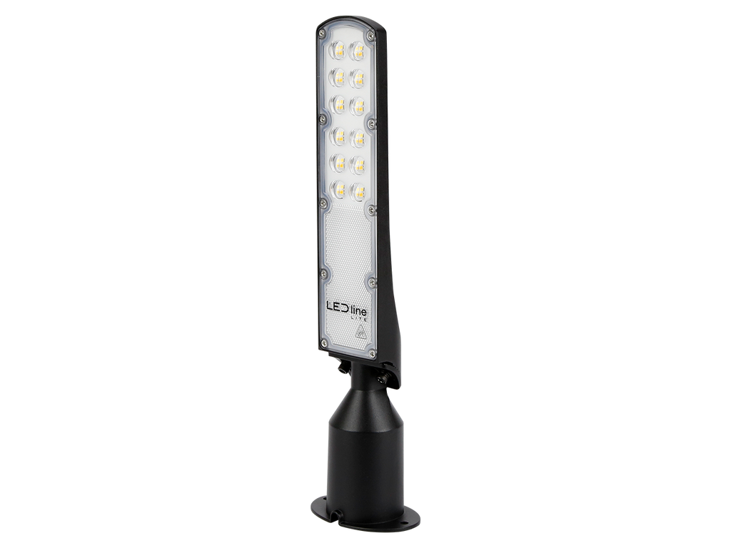 LED line straatarmatuur FLAMINGO 4000K 30W 3000lm IP65 zwart LITE