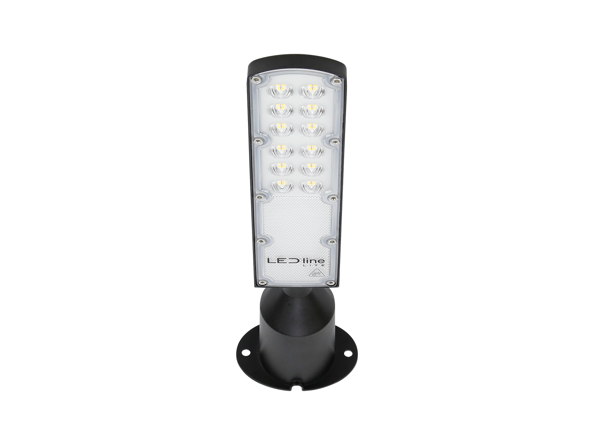 LED line straatarmatuur FLAMINGO 4000K 30W 3000lm IP65 zwart LITE