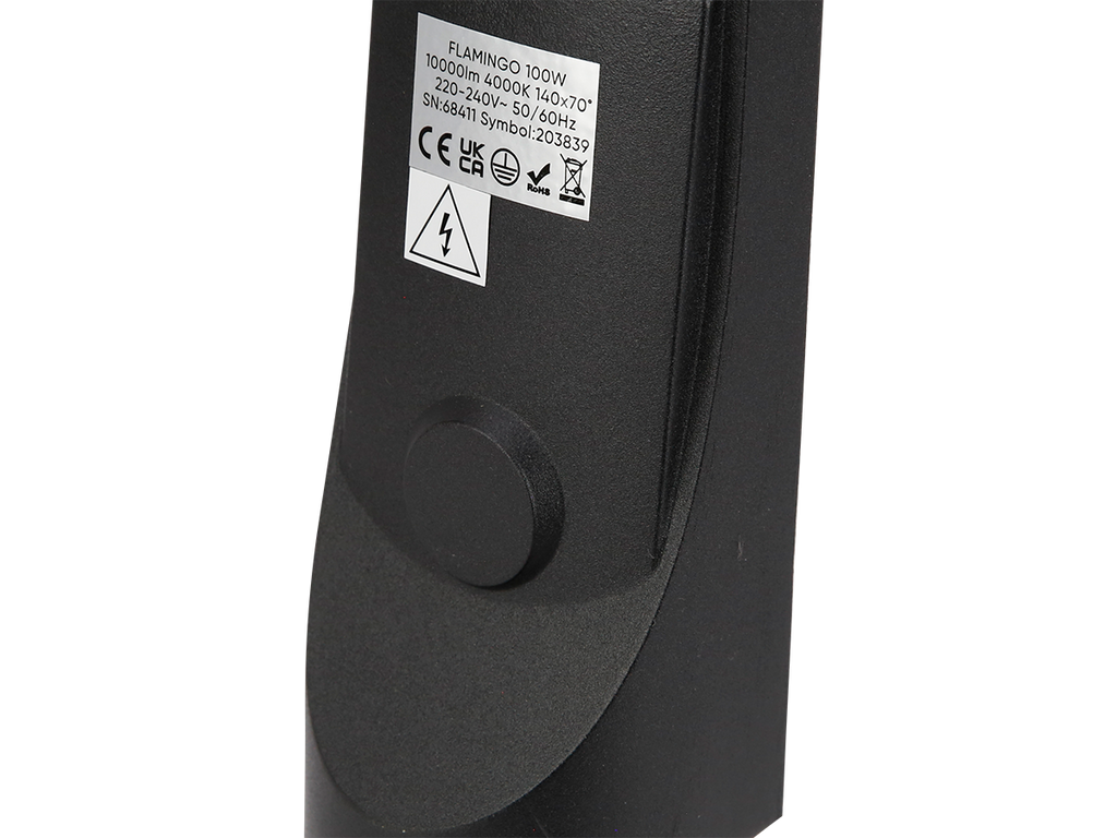 LED line straatarmatuur FLAMINGO 4000K 100W 10000lm IP65 zwart LITE