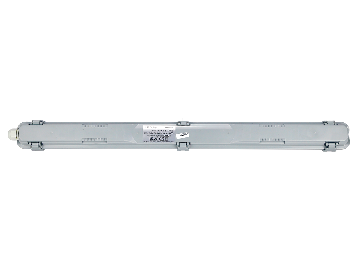 Hermetische armatuur VANTA 1xT8 LED IP65 60cm grijs ABS/PS LITE
