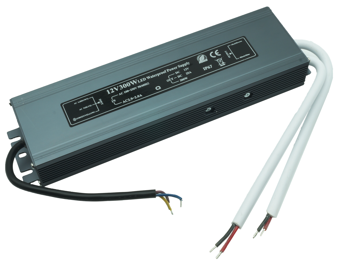 Voeding 25A 300W 12V IP67