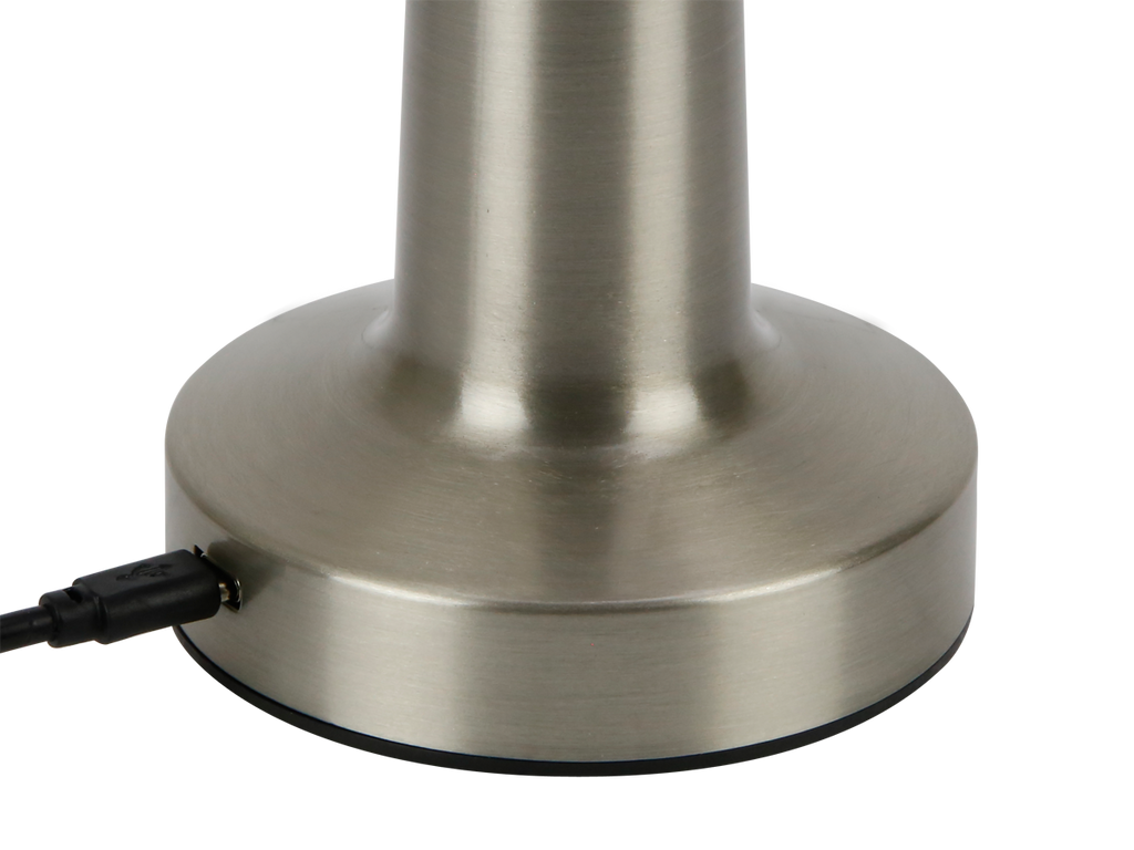 Tafellamp RIWIA 1.0W 120lm CCT zilver 1.8Ah