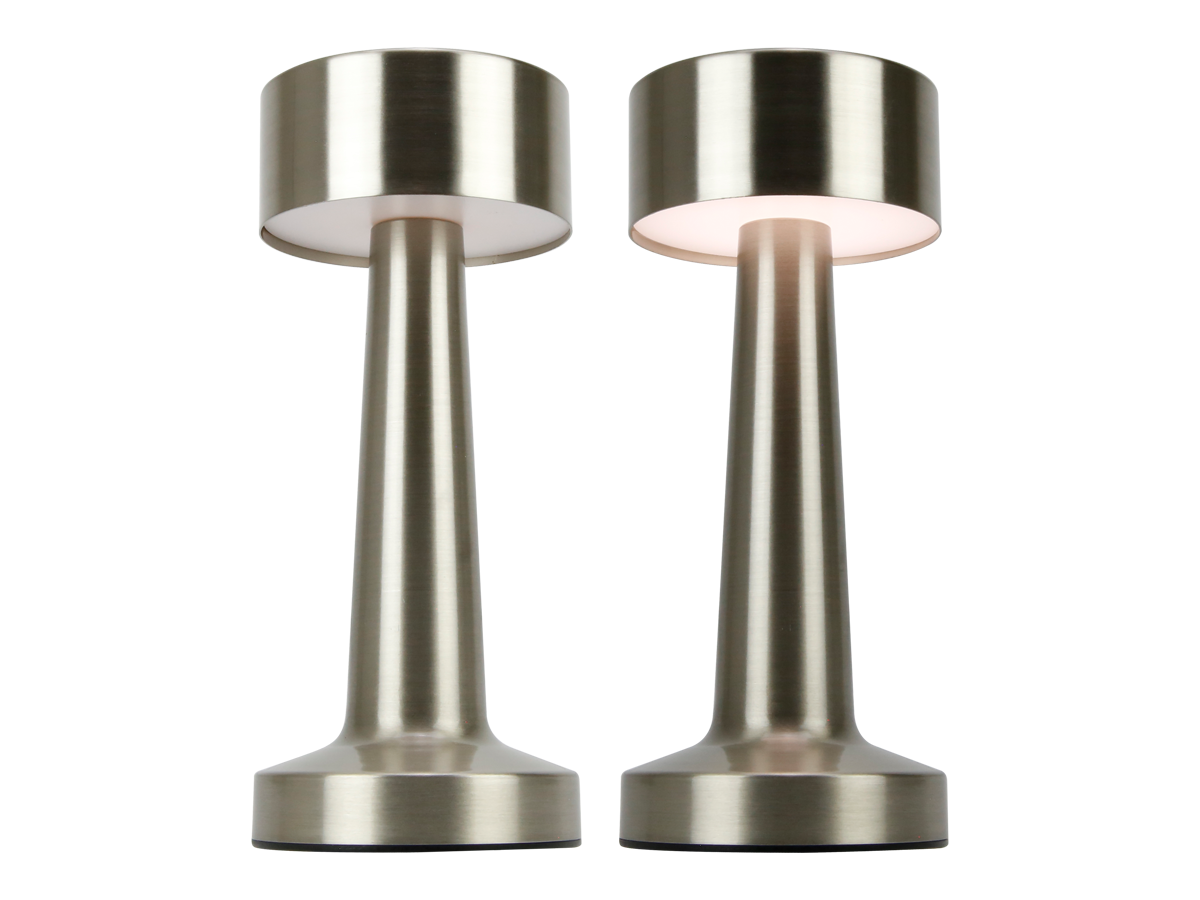 Tafellamp RIWIA 1.0W 120lm CCT zilver 1.8Ah