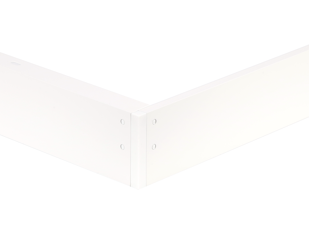Montagerand voor panelen 30x120 H62mm wit opvouwbaar LITE