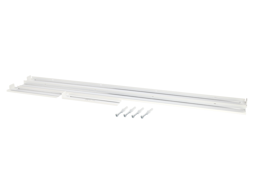 Montagerand voor panelen 30x120 H62mm wit opvouwbaar LITE
