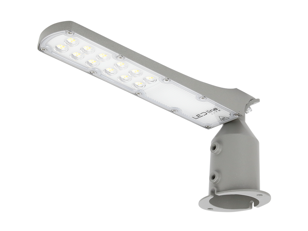 Wegverlichting Armatuur FLAMINGO 4000K 30W 3000lm IP65 grijs LITE schemeringssensor