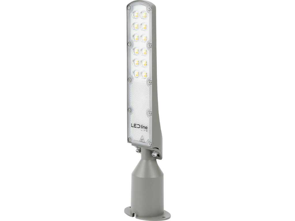 Wegverlichting Armatuur FLAMINGO 4000K 30W 3000lm IP65 grijs LITE schemeringssensor
