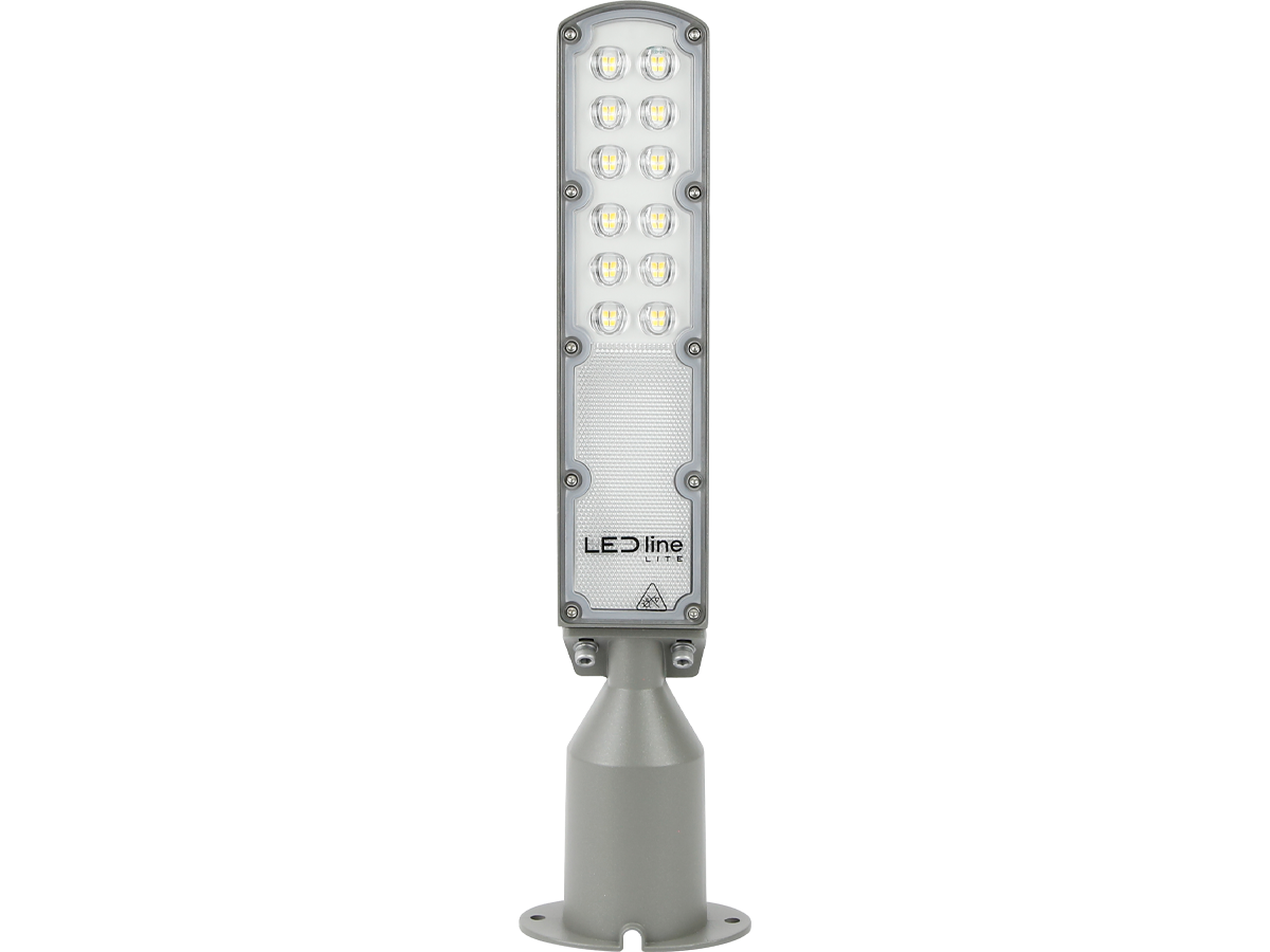 Wegverlichting Armatuur FLAMINGO 4000K 30W 3000lm IP65 grijs LITE schemeringssensor