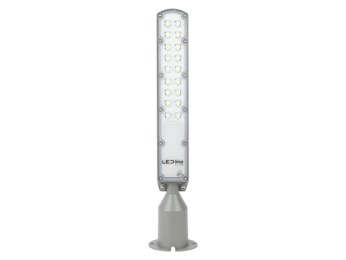 Wegverlichting Armatuur FLAMINGO 4000K 50W 5000lm IP65 grijs LITE schemeringssensor