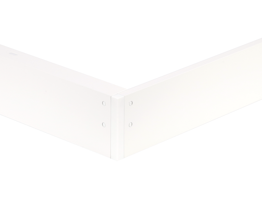 Montagerand voor panelen 60x60 H62mm wit opvouwbaar LITE