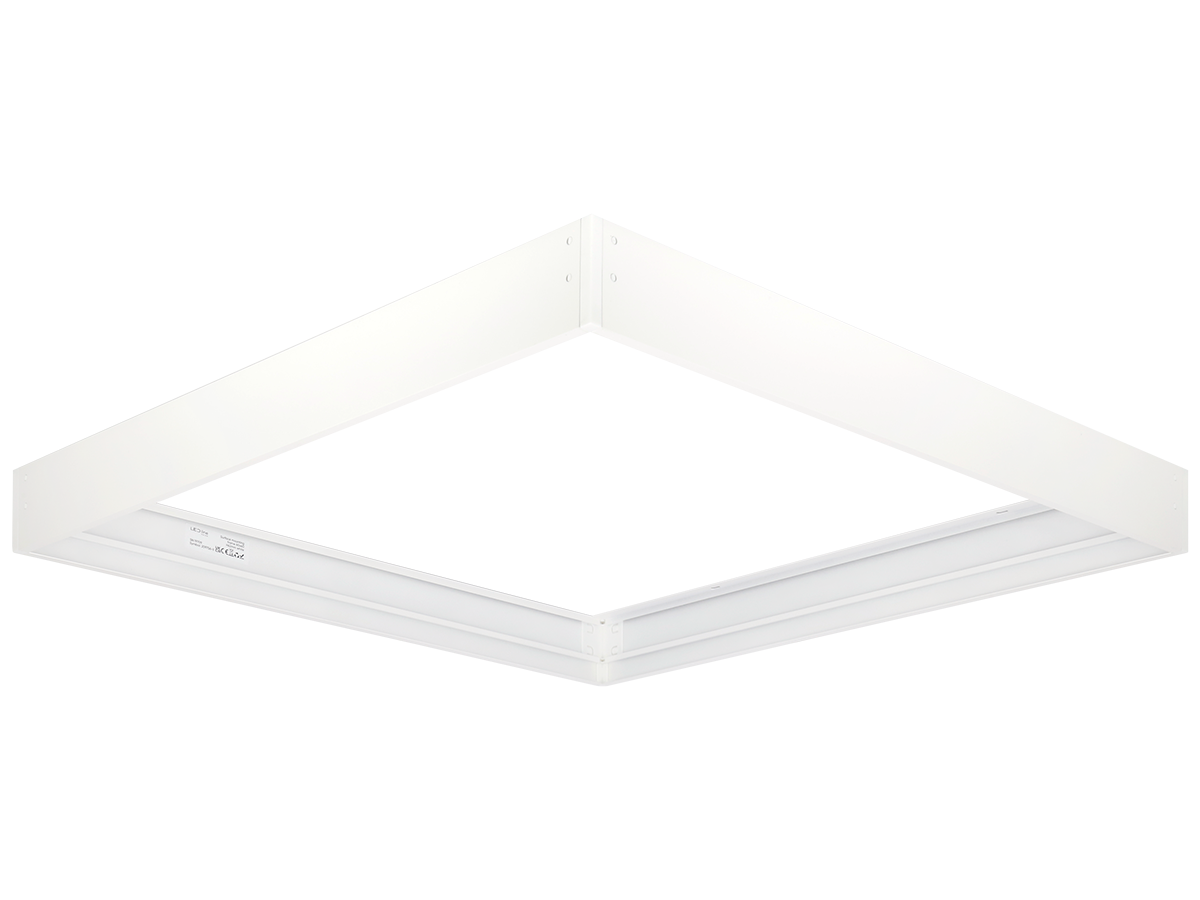 Montagerand voor panelen 60x60 H62mm wit opvouwbaar LITE