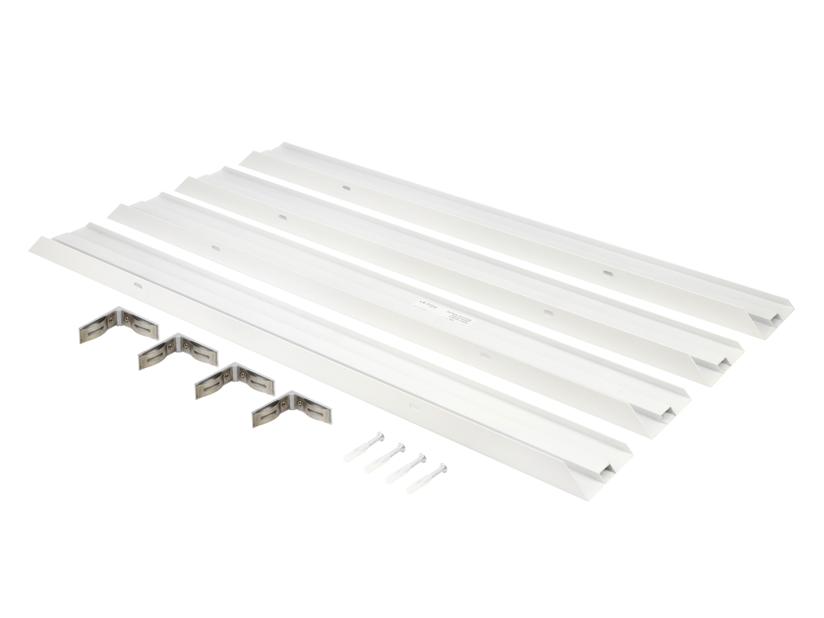Montagerail voor panelen 60x60 H70mm wit Easy Slide PRIME