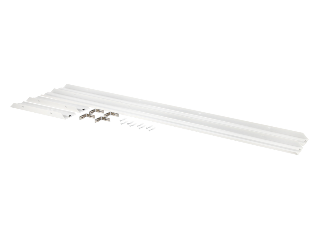 Montagerand voor panelen 30x120 H70mm wit Easy Slide PRIME